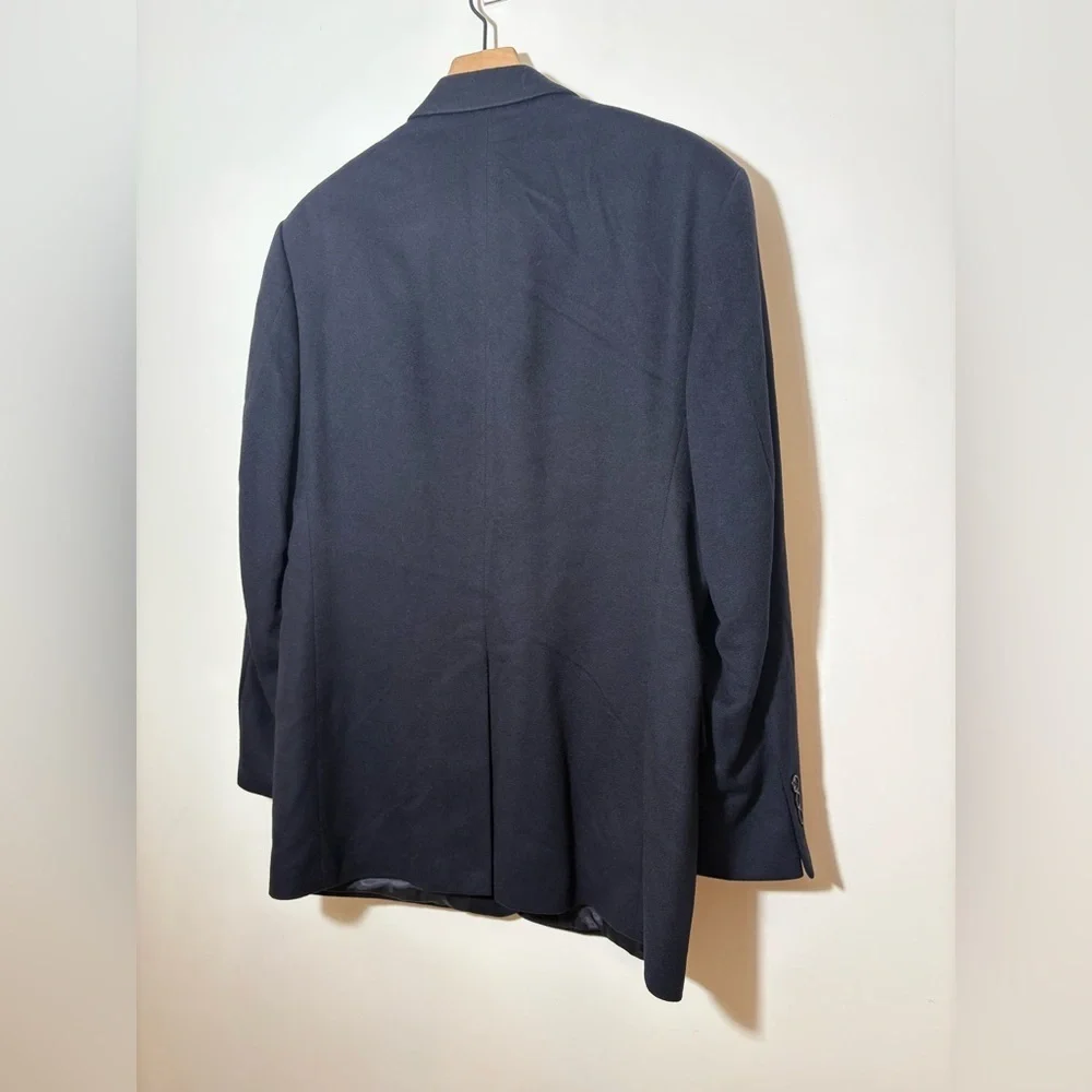 Brooks Brothers 346 Black 100% Cashmere Blazer Jacket Size 42R